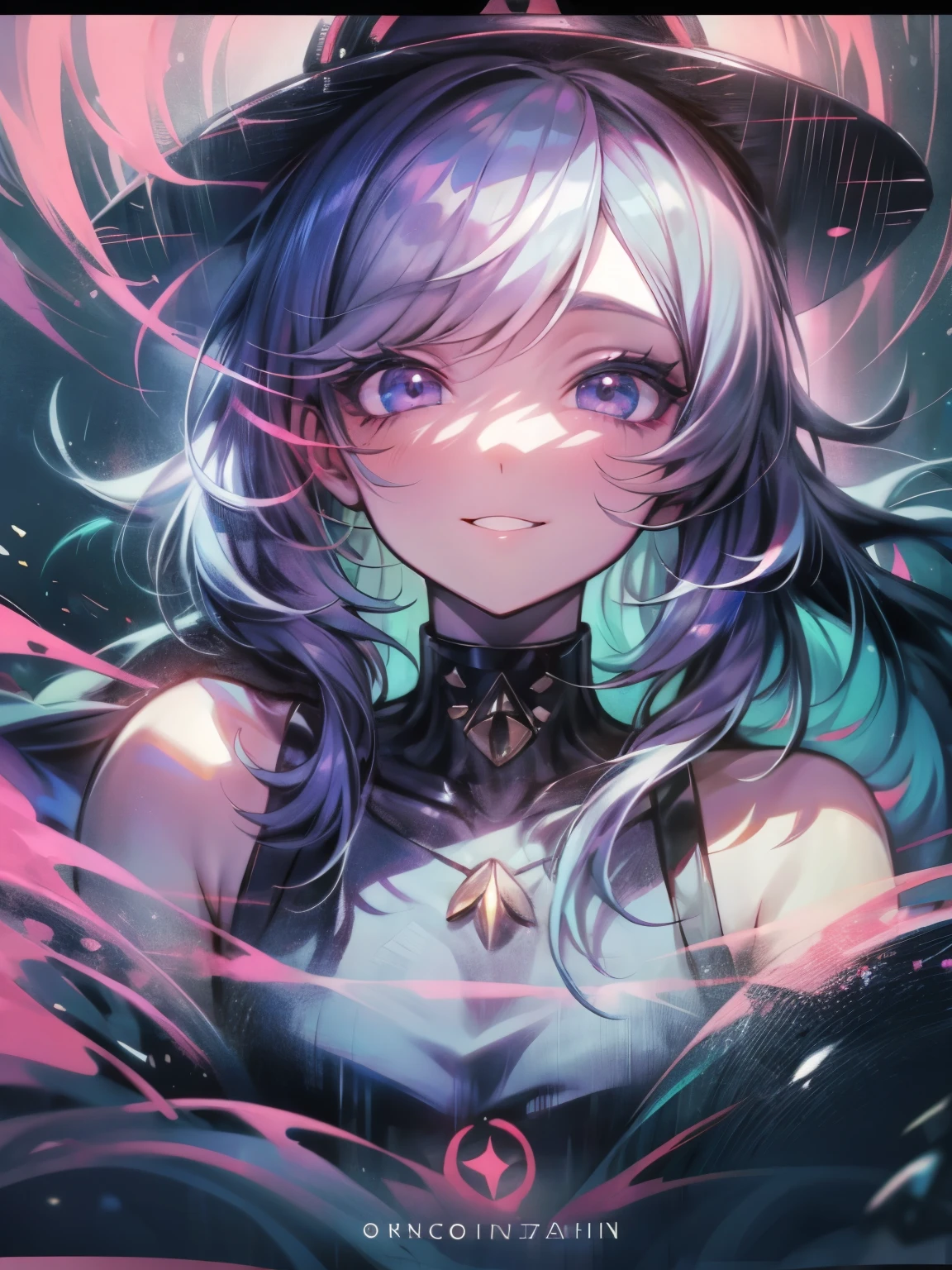 Ai hoshino, Cabello largo, purple hair, Cabello rayado ,Ojo morados, Pupilas en forma de estrella,  1girll, cuerpo completosbian,solamente,  Ojo morado,ojos de estrella,ojos brillantes,ojos brillantes,Pupilas en forma de estrella,ojos detallados, muslos blancos, purple color  hair,soplar el cabello,  Mirando un visor, senos, cuerpo completosbian, senos grandes,Trazado de rayos, colores vibrantes, girlish, Obra maestra, foco nítido, La mejor calidad, Profundidad de campo, cinematic lighting, Atuendos detallados, ojos perfectos, Rico en detalles y textura, Bunny girlish, Barra, dentro, sonriente, Pelo rojo, colored inner hair, colored eyelashes, Cabello largo, ojos azules, black sock, sonriente,