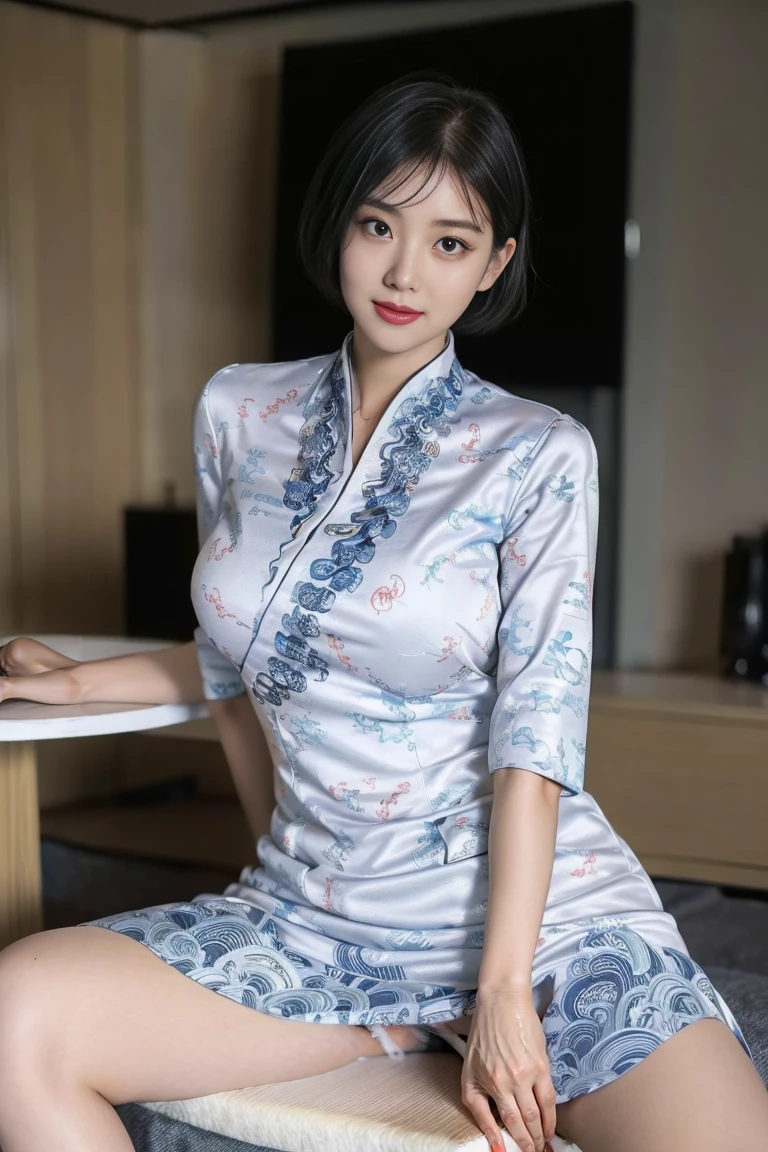Best Quality, masutepiece, Real,Realistic, Photo,PhotoRealistic,28 year old Asian woman, Looking at Viewer,Upper body,
1girl in, Wearing Hana's uniform,Short hair, Parted bangs,Ultra-detailed, finedetail, Perfect dynamic composition, Beautiful detailed eyes, (Wearing high heels), (Wearing stockings),((skirt lift by yourself))), (lifted by self), (Show me your female genitaliaいる), (((Oppai i don't wear panties.))),Pupil Focus,((Sit up,Spread your legs apart)), (((Taking off your panties))),Show me your female genitalia、Open your eyes、looking at viewert、Provocative smile、A smile、Provocation by spreading legs and exposing female genitals, ((Sit up,Spread your legs apart、Spread your legs wide、Spread your legs wide、spread your genitals with my hands、I'll teach you how to masturbate.、Spread your legs and show off your genitals.,(Expression of sexual pleasure:1.2),(Orgasmic expression:1.2),(Expression of sexual climax:1.3),((A large amount of liquid is flowing out from the female genital hole..:1.2)),(((A large amount of cloudy body fluid that flowed from the female genitals splattered and adhered to the seat surface..:1.0))),(((A large amount of cloudy body fluid flowing out from the female genitals accumulates on the seat surface..:1.0))),