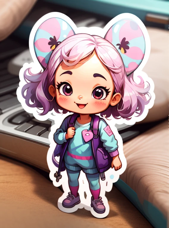 cute female child,sorrindo, Backgound simples,asas de borboleta,2D,Design de imagem,doctor's clothing,the doctor
