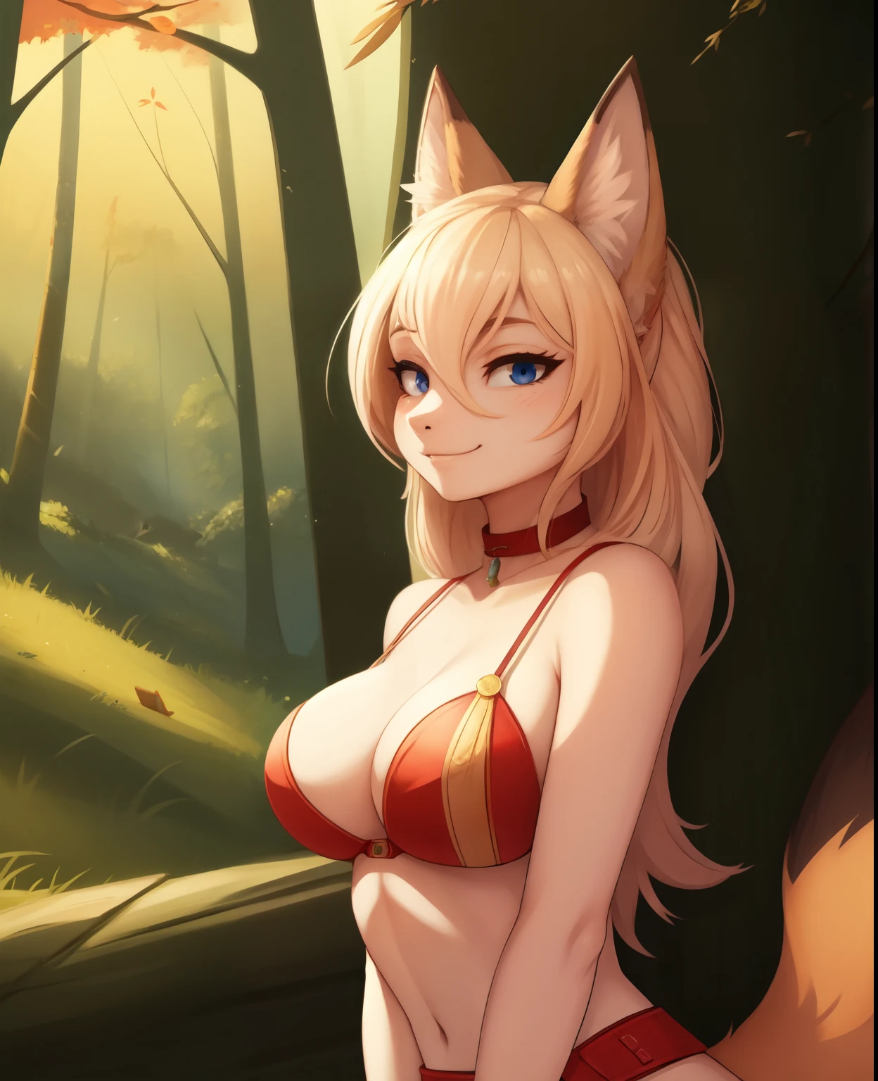 woman, fox, tall, smug, detailed, art by photonoko, personalami, f-r95, cartoon, vector art,