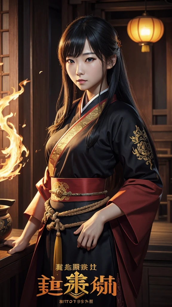 oriental、古代中国の鎧を着たember、革のヘルメットをかぶった古代中国のember性、ember、three kingdom、multiple warlords、top-quality、​masterpiece、超A high resolution、(Photorealsitic:1.4)、Game Posters、Clear and beautiful image quality、