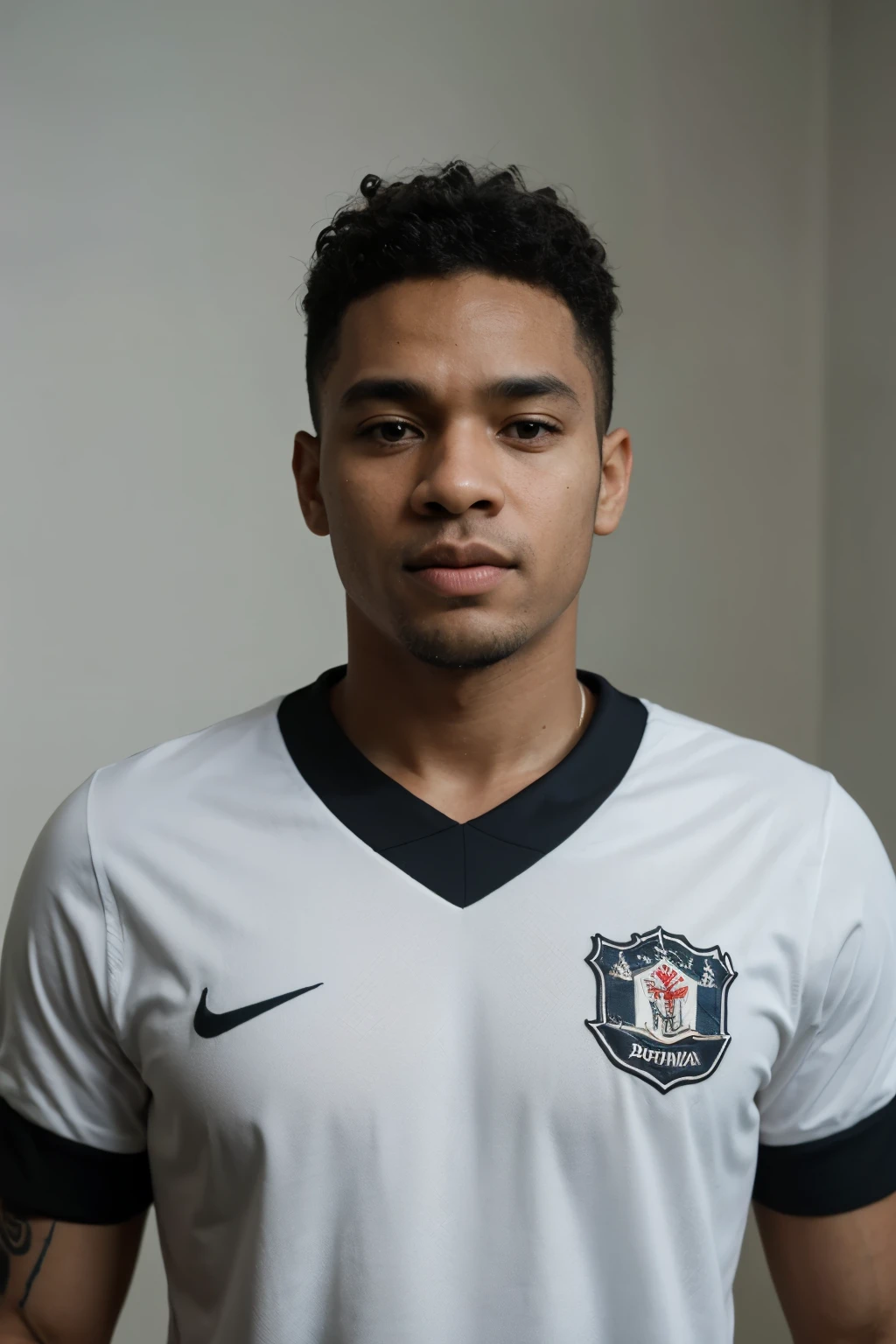 Criar um escudo de time de futebol com as cores preto e branco no formato circular com o nome no escudo de willian fc