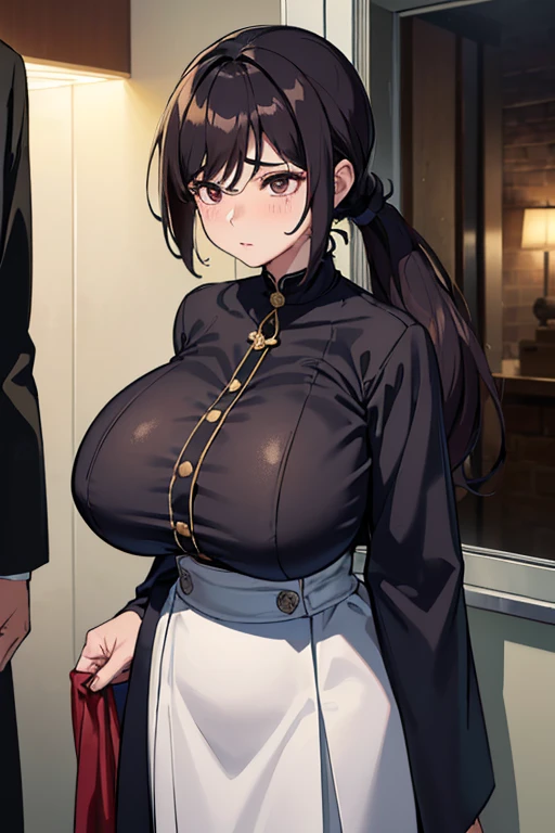 Taiwanese beauties、((Mother and son:1.5))、((26 year old breastfeeding mother))、(10 year old bad boy)、((woman with embarrassed eyes))、((huge-breasted:1.5))、(((shirt、Open neckline、female outfit)))、((areola is visible:1.5))、On the train at night、wet体、long skirt、wet、bignipple、Arms above head、(A woman wearing open-chested clothes:1.5),((Surrounded by men))、wet肌、(((Dark hair、pony tail hair、Women's hairstyles)))、((grnades breasts))
