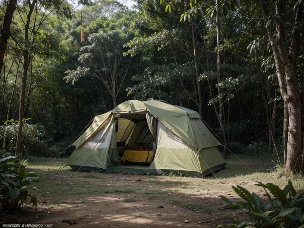 war against vietnam,Guangmao Jungle,Small medical rescue tent,historic photograph,RAW photos,4K,Yellowed photo,There are no characters,Stale photos