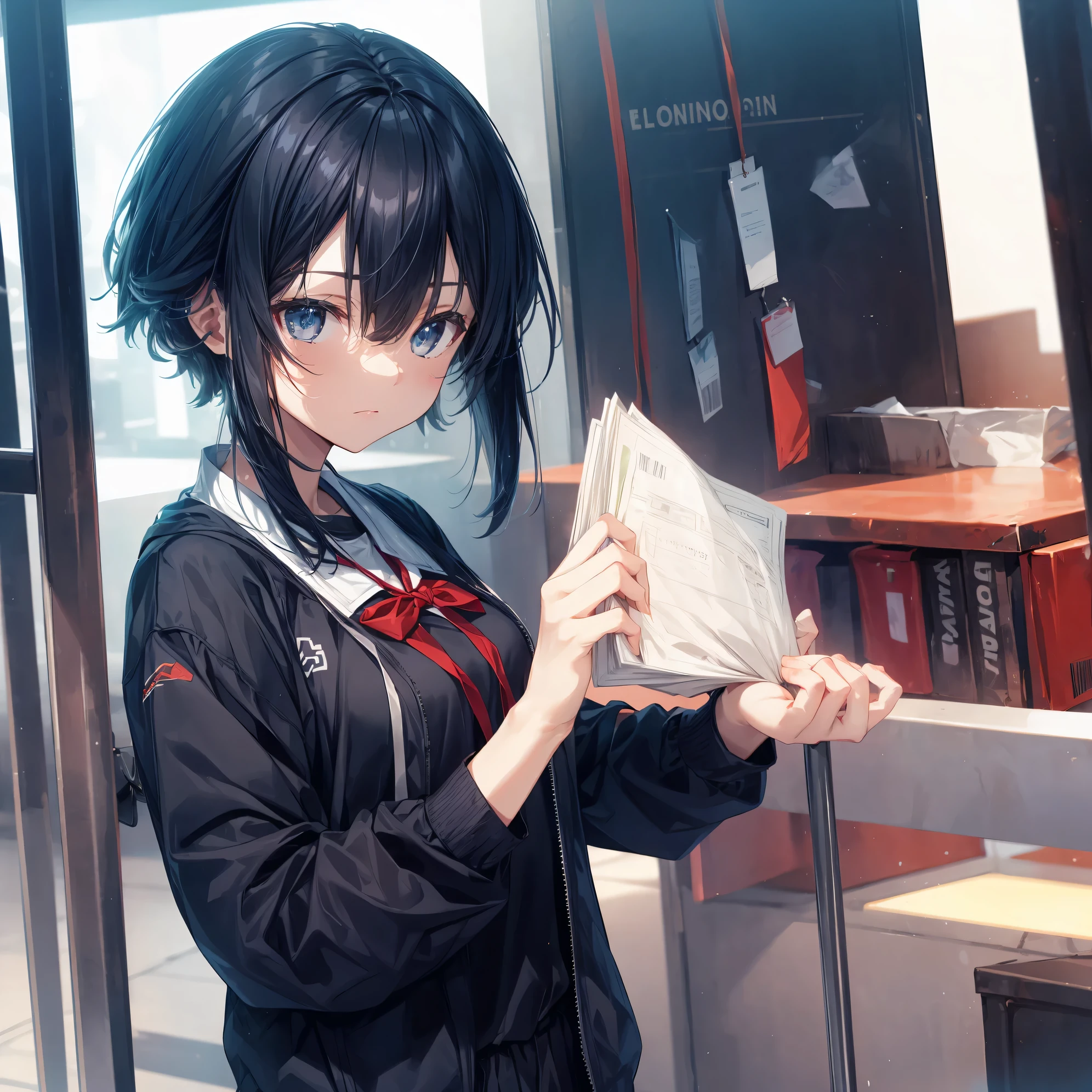 Super high quality by the art god, Ultra-detailed, High resolution, Shinkai Makoto style, anime moe art style, best anime 8K konachan wallpaper, Pixiv Contest Winner, Perfect Anatomy, BREAK,(Please draw a sleepy girl going to school alone.. ),BREAK, a hyperrealistic schoolgirl, (Solo,Lori,,13yea:1.3),Full limbs, complete fingers,a junior gynous attraction, (extra very short hair), hair messy, flat and soft chest, Small butt, groin, Small eyes,Beautiful detailed black eyes, Well-proportioned iris and pupils, disgusted eye, High resolution detailed hair, School uniform, Skirt, On the way to school. BREAK,Ultra-detailed細なスキン, Best lighting by famous artists, 8K, Illustration,