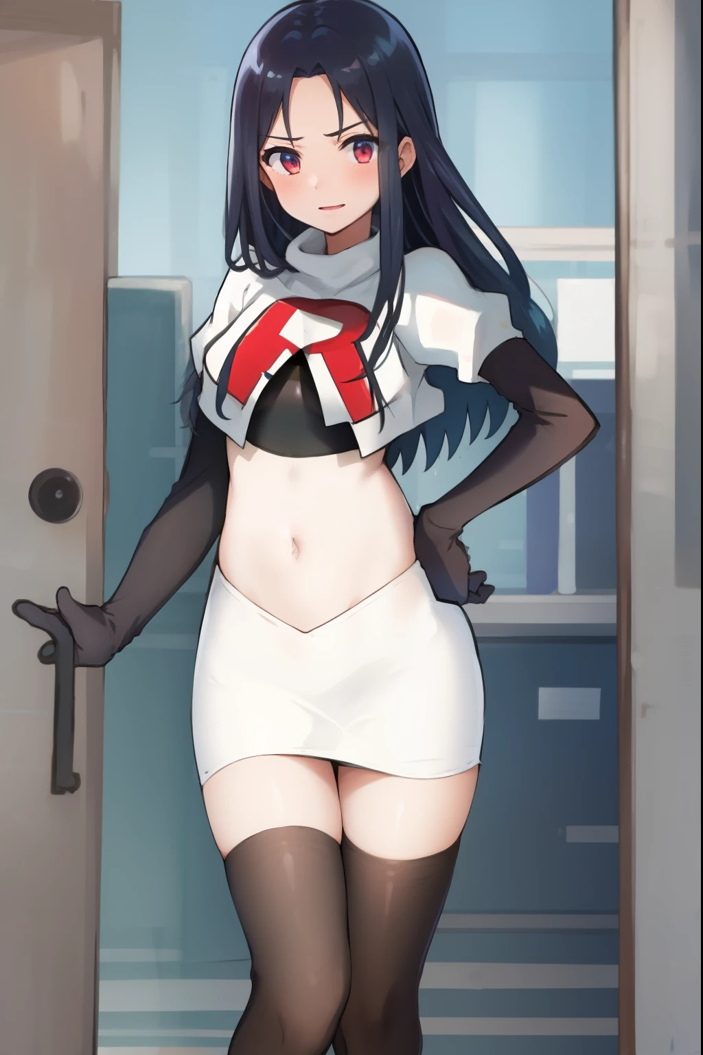 Elphelt Valentine Guilty Gear Strive School Uniform,Skirt,Thigh,Panty Shot,Open Legs,School