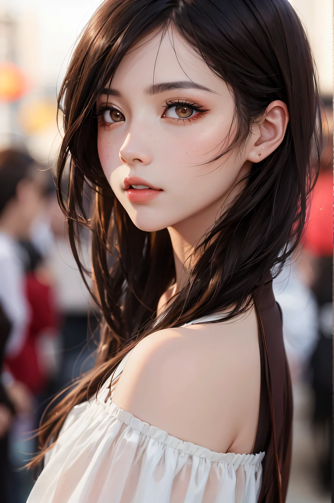 background（Black Night Sky，Big Moon），Woman close up，Wearing a white shirt、Purple Hair，Very long hair，very thick braids，Purple eyes，big ， realistic girl rendering, 8k artistic german bokeh, Enchanting girl, Realistic girl, Gurwitz, Gurwitz-style artwork, Girl Roleplay, Realistic 3D style, cgstation Popular Topics,, 8K Portrait Rendering,（Faithfulness，Faithfulness：1.4），Wear pink pajamas，巨big ，Sparkling eyes，Purple eyes、(highest quality,4K,8k,High resolution,masterpiece:1.2),Very detailed,(Realistic,photoRealistic,photo-Realistic:1.37),Mythical monster,Beast-like creature,Muscular,Six big legs,Stand like a gorilla,Red fur covering the body,two big horns,Boar tusk,Sharp Claws,huge shape,Burning Fire Magic,Energy aura,A menacing presence,Glowing Eyes,Intimidating posture,Dark Environment,Smoke-filled air,Ominous Shadow,Majestic and fierce,Explosive power,Vibrant colors,Bold,Horror art style,Dynamic configuration,Dramatic lighting,Muscle layers,large sharp teeth,Sharp Edges,Very detailedスケール,Fiery Crack,Burning Flames,Ferocious look,Burning with anger,Surrounded by sparks and embers