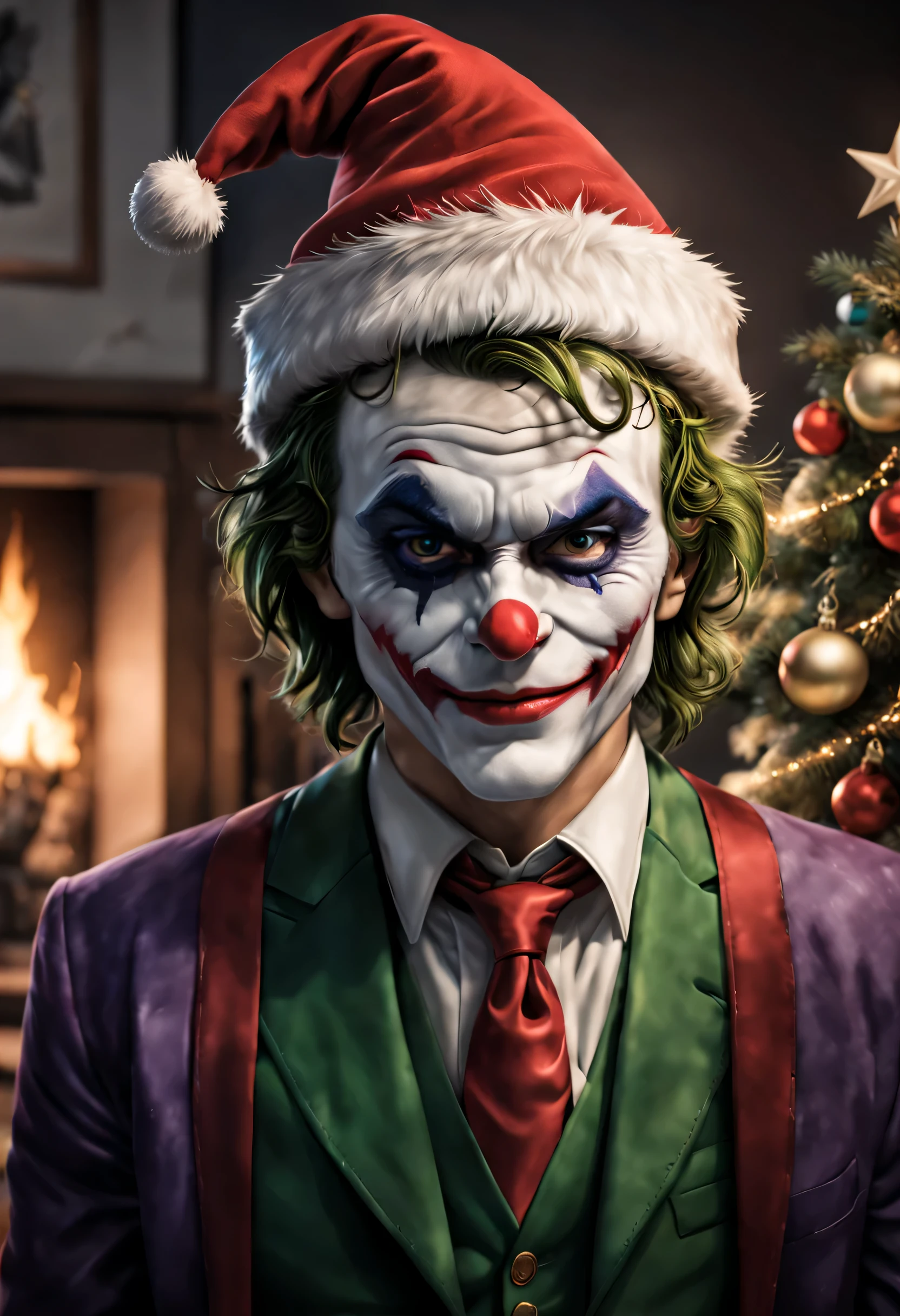 Christmas Style(8k, Foto RAW, La mejor calidad, maestro:1.2), (realista, photo-realista:1.37), Ultra detallado, bromista(DC), La Navidad tiene, , clean lines, obra de arte minimalista, Paleta de colores vibrantes, Soft lighting,monstruo,sexy,GRIC,retratoart