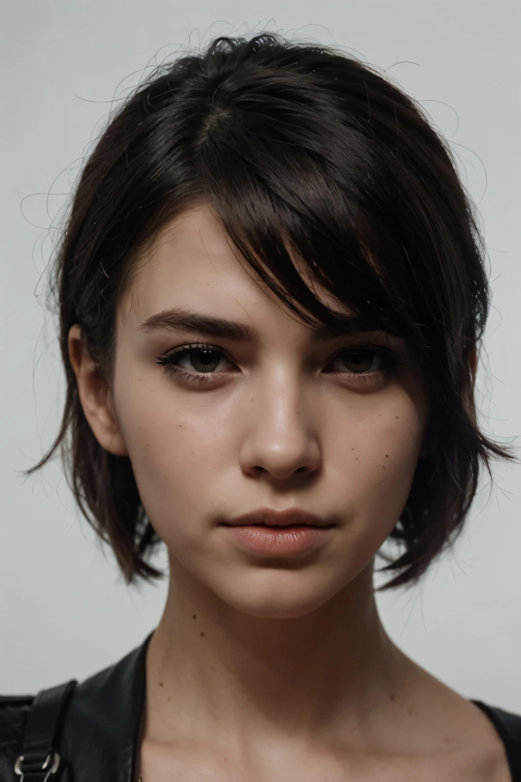 Create a character that kind of looks like V from Devil May Cry 5 but in an artstyle that’s kind of bad