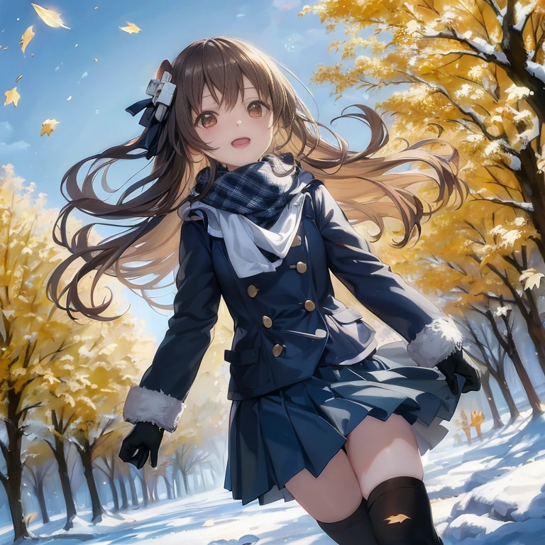 Anime Girl in winter clothes walking through the snow with trees in the background, Anime visuals of cute girls, Beautiful anime high school girl, beautiful Anime Girl, Beautiful anime, Smooth Anime CG Art, Anime Best Girl, Trending on ArtStation pixiv, (Anime Girl), Beautiful anime artwork, 4 k manga wallpaper, cute Anime Girl, 4k anime wallpaper