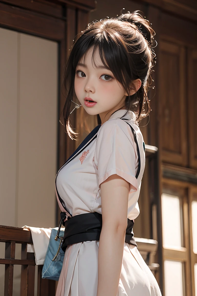((quality, 8K, tmasterpiece: 1.3)), 比基尼: 1.2, Perfect style, transparent white, (((展开你's腿, 弯曲你's膝盖)))), (with her mouth open: 1.8), (closing her eyes: 0.7), 迷人's女性身体, 美丽's, 美丽's, 世界上最著名's, a constriction of the waist, 漂亮's腿, 绷紧's皮肤, 非常详细's脸部和皮肤纹理, 细致's眼睛, 二重まぶた, pale cheeks, 健康's皮肤, (Layered Hair Style, dark brown hair), ('s), (凌乱's衣服和头发: 1.2)), (优雅's空姐制服: 1.2), (巨大's), (naturey, naturey劈裂), (在一个极其拥挤's电影院里)), from below, ((blush suddenly: 1.8)),