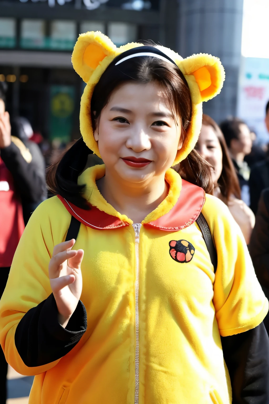 Xi Jinping wearing a Winnie the Pooh costume