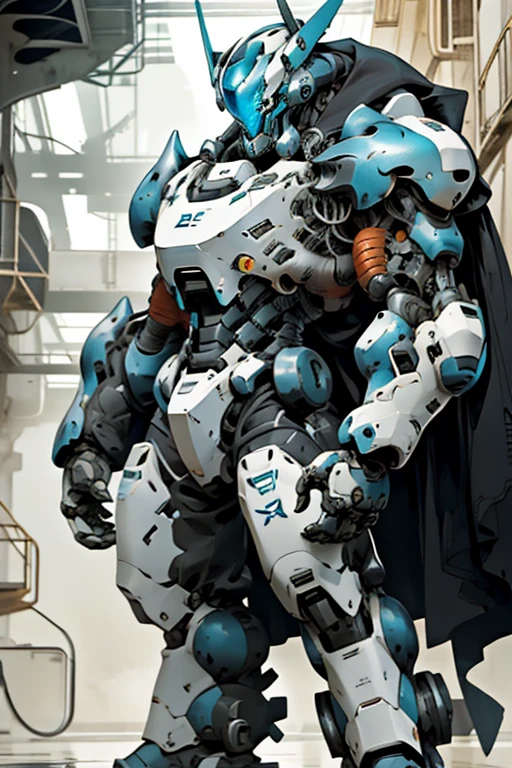1 woman inside a huge bulky exoskeleton robot , ((bulky)) armor, mecha,
ink, clean lines, negative space, high contrast, gradient color,