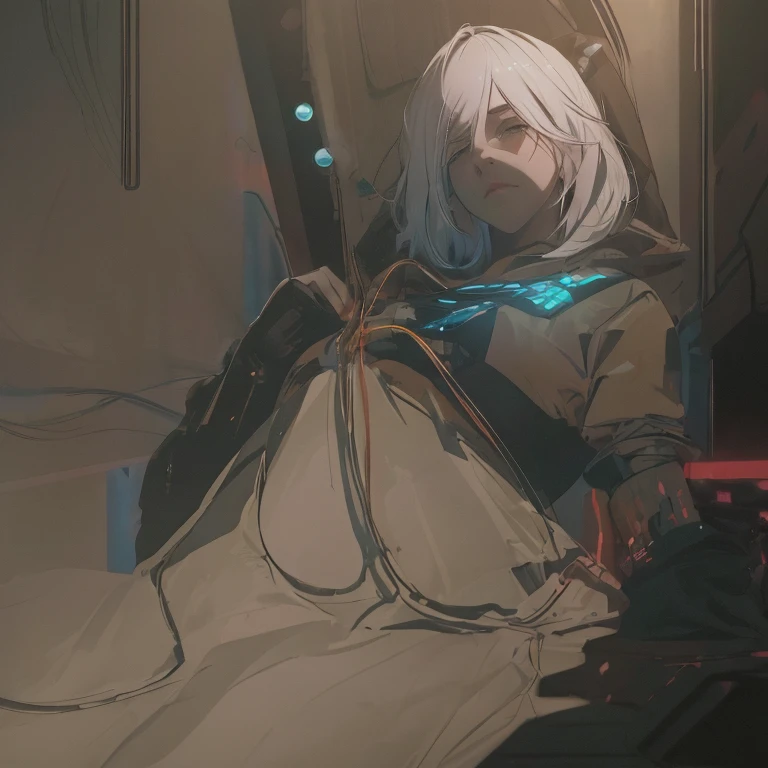 ((La mejor calidad)), ((obra maestra)), (muy detallado:1.3), ...............................................................................................................................................3D, Beautiful (cyberpunk:1.3) Mujer hacker, peinado corto,pelo corto, Volver al visor, cabello grueso, Terminal de ordenador operativo, Pantalla montada en la cabeza, computer server, Pantalla LCD, fiber optic cable, Logotipo de la empresa, HDR (High Dymanic Range), Trazado de rayos, NVIDIA RTX, Super resolution, Irreal 5, Subsoil Scatter, Textura PBR, Post-procesamiento, Anisotropic filtering, profundidad de campo, maximum sharpness and sharpness, Texturas multicapa, Albedo y Highlight Maps, Sombreado de superficies, Accurate simulation of light-material interactions, proporciones perfectas, Renderizado de octanaje, duotone lighting, ISO bajo, balance de blancos, Regla de los tercios, amplia apertura, 8K RAW, efficient sub-pixels, sub-pixel convolution, glow particles, dynamic pose