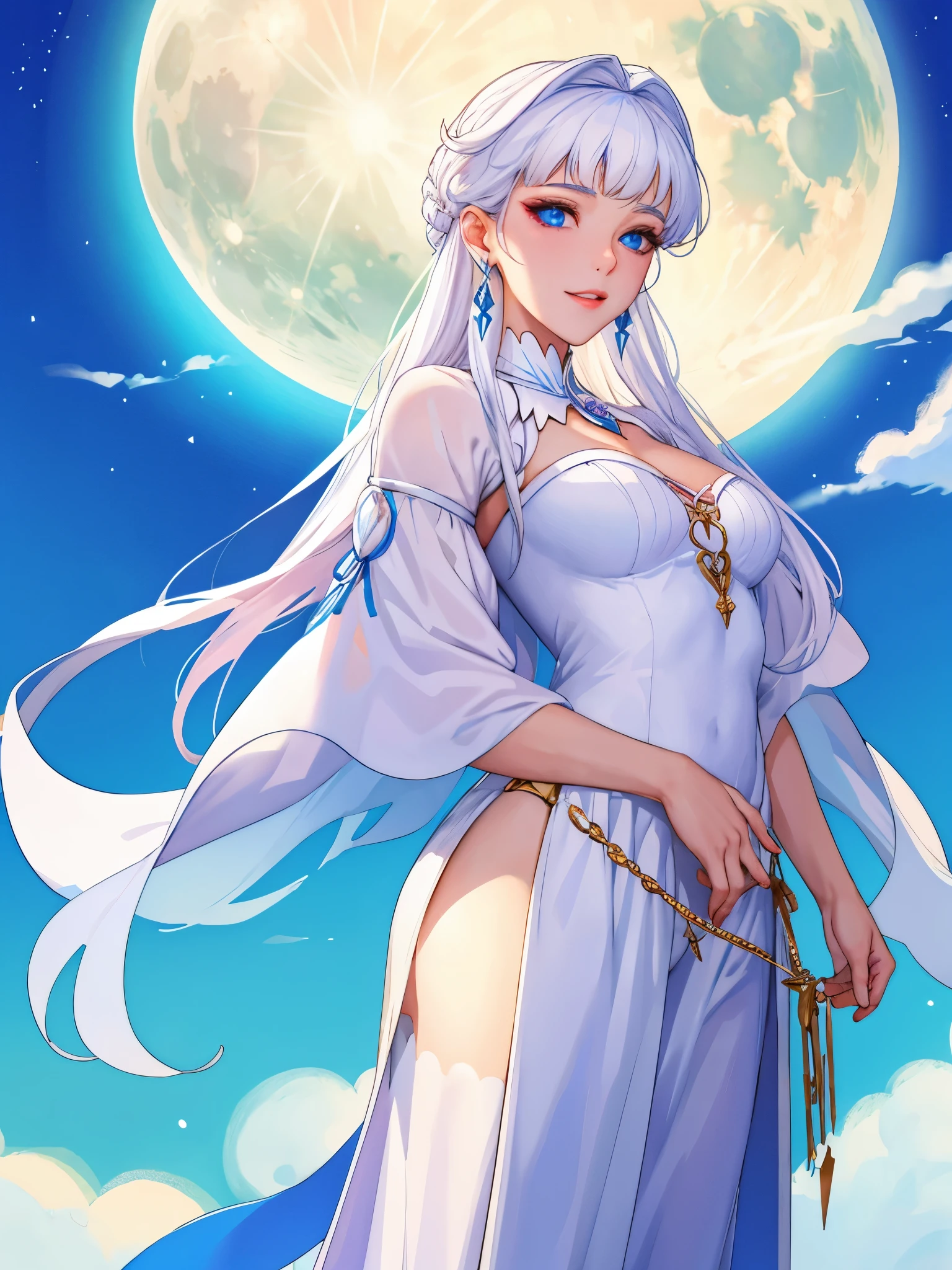 White moonlight girl