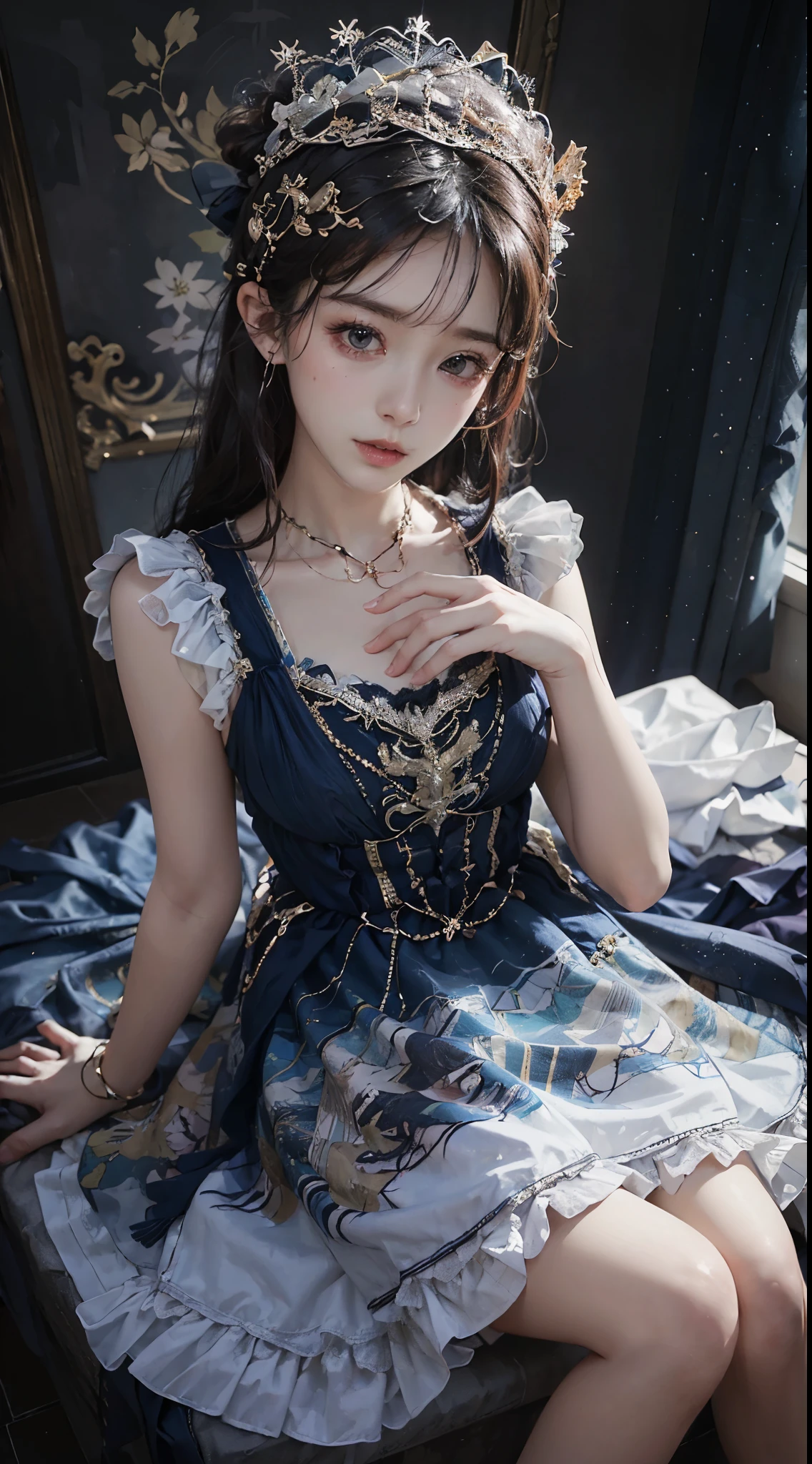 Best quality at best, 超A high resolution, (realisticlying:1.4), tmasterpiece, A high resolution, Original, very detailed wallpaper, 1 girl, Alone, (buzizig, bizizanakanem\)), full bodyesbian,