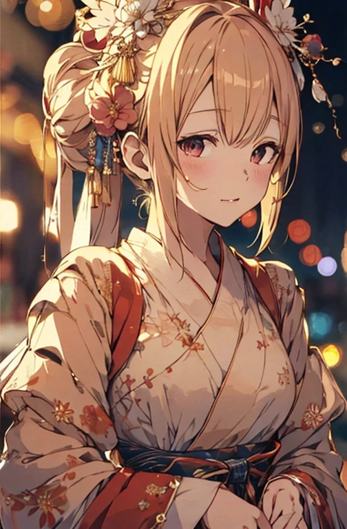{{{{masutepiece}}}}, {{{ultra - detailed}}}, {{{hight resolution}}}, {{Good anatomy}}, (((Best Quality))), ((extremely delicate and beautiful)), {{an extremely detailed and delicate}}, {8k cg wallpaper}, {{Illustration}}, hair stick:1.4, Bokeh, (color difference:1.22), (1girl in:1),花魁, hiten1,