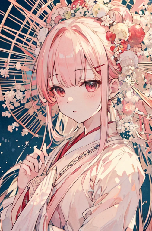 {{{{masutepiece}}}}, {{{ultra - detailed}}}, {{{hight resolution}}}, {{Good anatomy}}, (((Best Quality))), ((extremely delicate and beautiful)), {{an extremely detailed and delicate}}, {8k cg wallpaper}, {{Illustration}}, hair stick:1.4, Bokeh, (color difference:1.22), (1girl in:1),花魁, hiten1,
