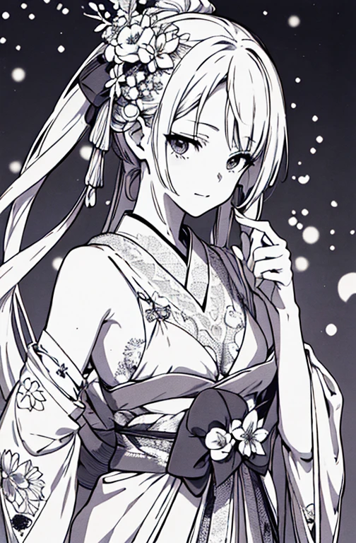 {{{{masutepiece}}}}, {{{ultra - detailed}}}, {{{hight resolution}}}, {{Good anatomy}}, (((Best Quality))), ((extremely delicate and beautiful)), {{an extremely detailed and delicate}}, {8k cg wallpaper}, {{Illustration}}, hair stick:1.4, Bokeh, (color difference:1.22), (1girl in:1),花魁, hiten1,