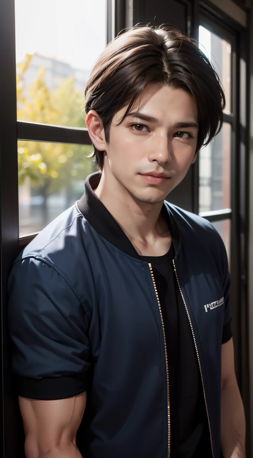 ((Men only)), (head shot), (face only), (look straight), (handsome muscular man in his 20s), (wearing a varsity jacket), (American casual style), (Chris Redfield), (Mischievous smile), (detaile: 1 in 1), Natural muscles, HIG quality, beautidful eyes, (Detailed face and eyeace、: 1 / 2), Noise, Real Photographics、... .................................................................................................................PSD, Sharp Focus, High resolution 8K, realisitic & Professional Photography, 8K UHD, Soft lighting, High quality, Film grain, FujifilmXT3
INFO