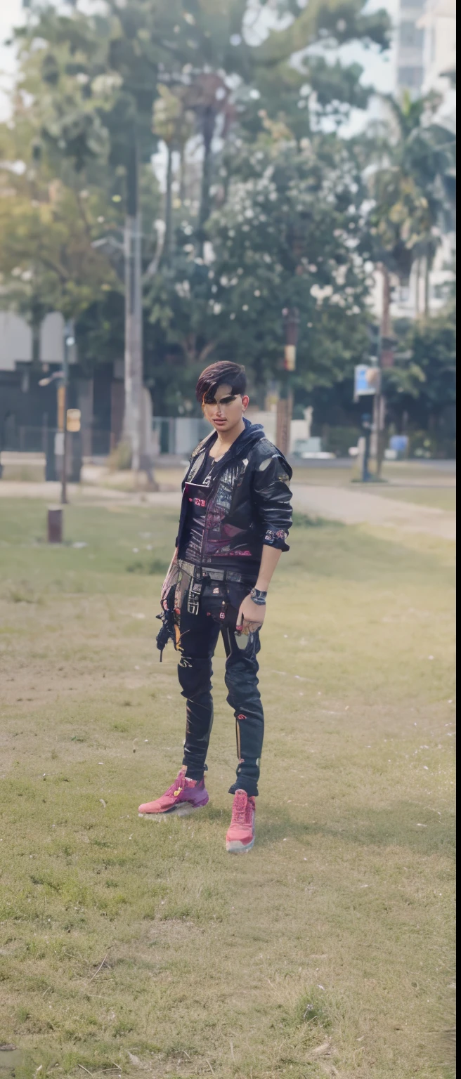 Imagine/ a cyberpunk handsome boy 8k