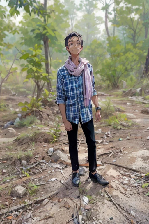 Handsome boy animated