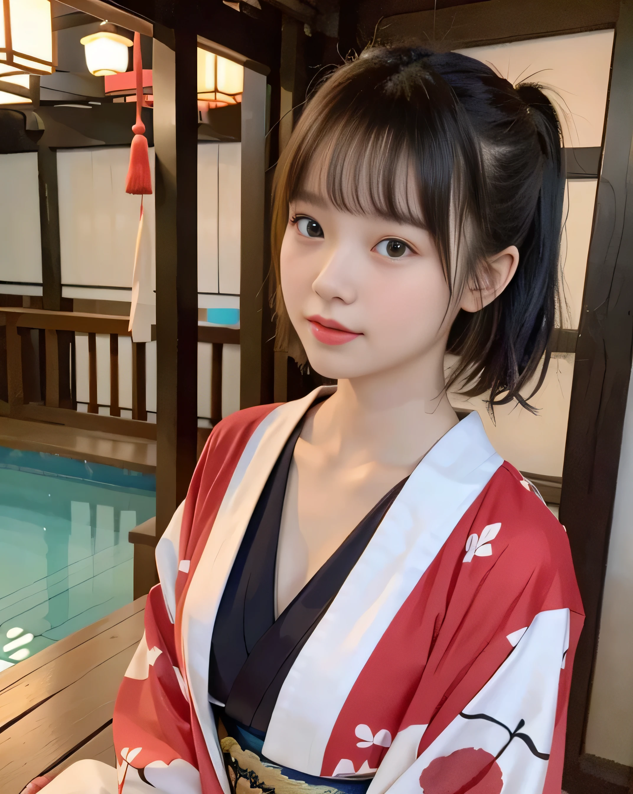 new years eve, Wabi-sabi, Kimono, Kimono, Kimono, Kimono, komono, Kimono, Wabi-sabi, Bamboo, torii, shrines, Edo,Childish face, Lolita, , 年轻, Big Tits, Too erotic, sagging big breasts, Huge ass, Short hair, Short hair, Long legs, fullness, Full body shot, Graceful, sexy seductive, seduction face, Natural face, Natural face, Unpleasant face,Front view, close-up, Natural makeup