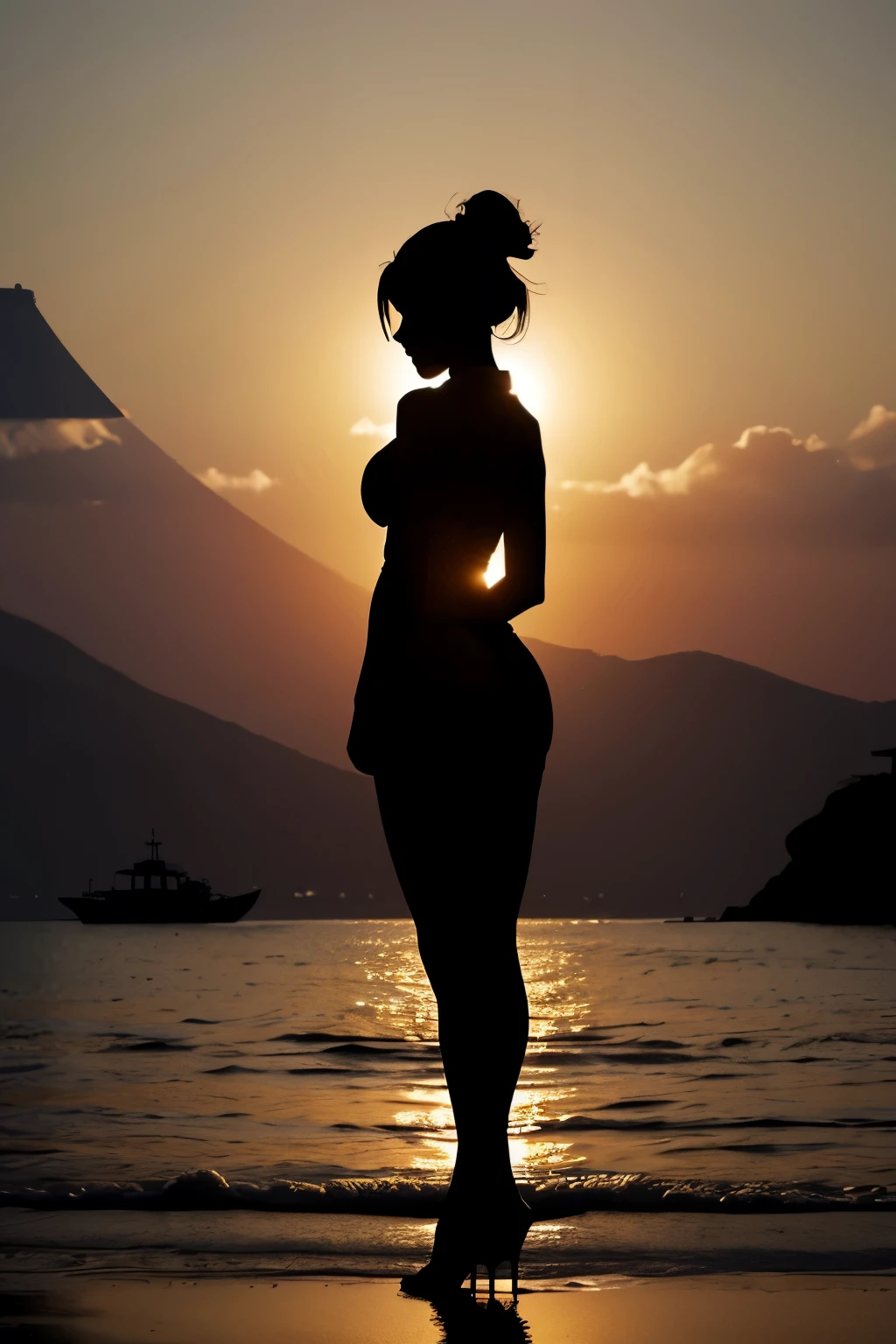 Silhouette , goddess