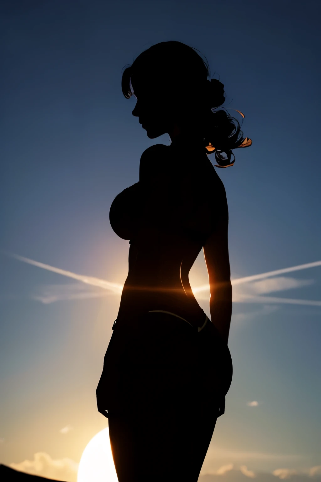 Silhouette , goddess