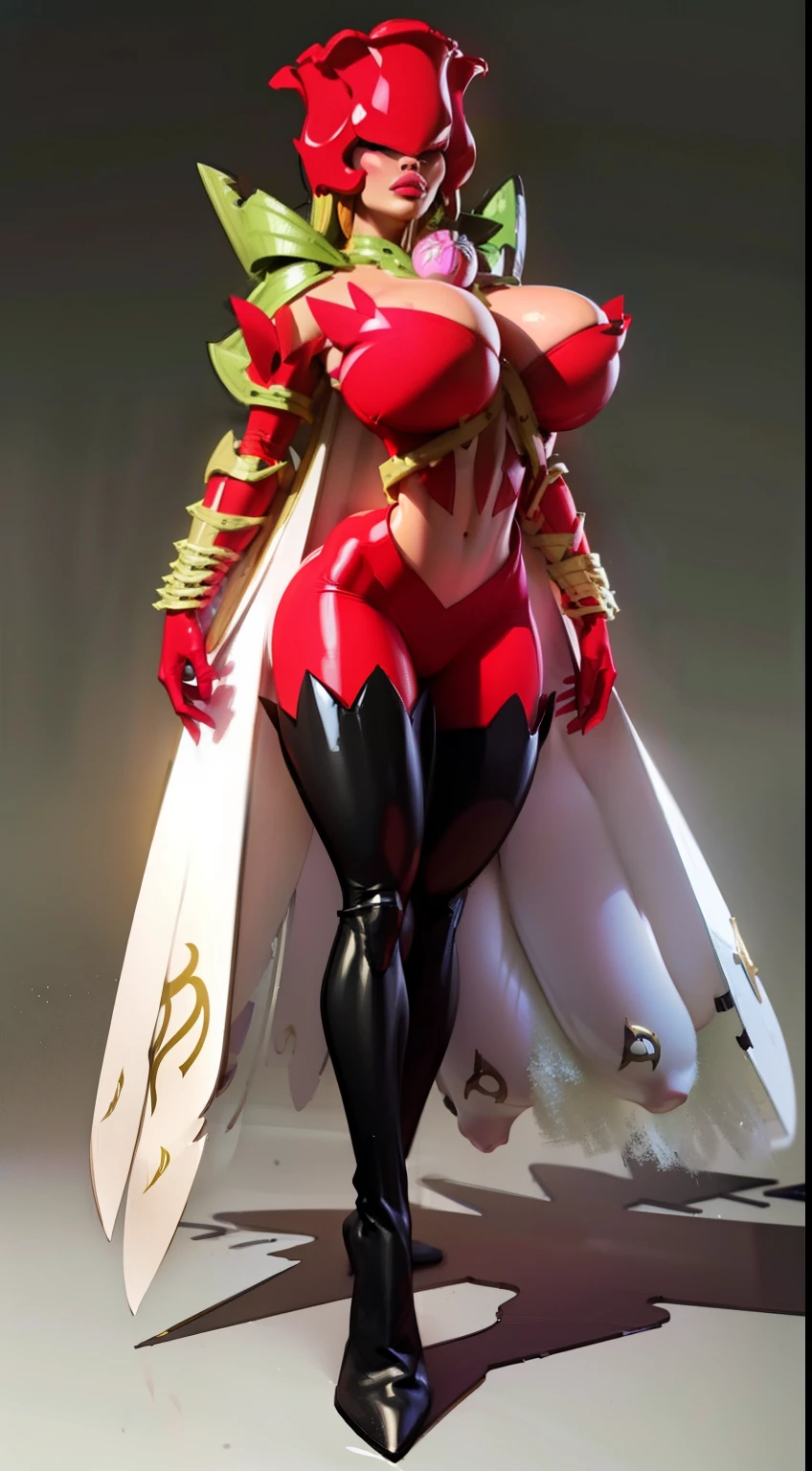 (no eyes), woman, rosemon, digimon, twerking, exposed midriff, (puffy lips:1.3), detailed eyes, ((slendered abs:1.2)),(((gigantic breasts:1.5))), wide hips, (puffy lips:1.5), ((slendered abs)),rim lighting, side light, cinematic light, ultra high definition, 8k, film grain,best shadow, light particles, detailed skin texture, detailed gem armor texture, detailed face, intricate details, super detailed, bright, spiked heel boots