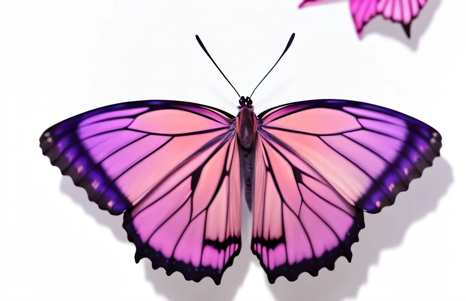 a close up of a butterflys with a color wheel in the background, butterflys wings, butterflys, butterflys pop art, exquisite and handsome wings, Majestic wings, red and purple coloring, Beautiful and cute plop plop, Symmetrical wings, Gossamer wings, head portrait, harmony of butterflys, pastelcolor, Symmetrical wings, ruffled wings, Pink skin