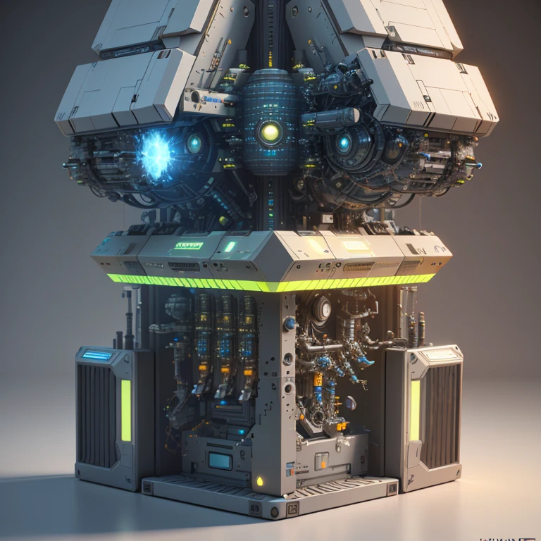 Sci-fi celestial computer cover， kitbashing components, hyper detailed 3d render, hyper detailed 3d render, sci - fi details, Science fiction is very detailed, hard surface modelling, sci - fi equipment, Multiple Count Contest Winner, hard surface modeling, modular detailed, hard surface model, Hard surface 3D