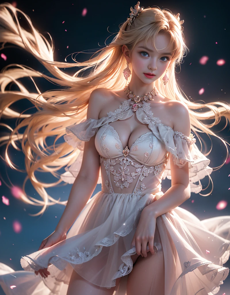 tmasterpiece,Highest image quality,super detailing,Best quality ,Extremely Delicately Beautiful, Very meticulous,Best quality, offcial art, extremely detaild的 CG unified 8k wallpapers, portrait photo of, The most beautiful look,blond hair blue eyes,Radiant skin and radiant eyes, pretty skin,(Detailed lighting:1.2), (Beautiful and detailed light:1.3), deep understanding, beautiful nude color, iintricate, digitial painting, smooth private parts, Focus sharp, The end of the world, Epic reality,looking at the camera in, (HighDynamicRange:1.4),facing at the camera, (pastel colour:1.4), Beautiful big breasts,The end of the world的, giving up, com cores neutras, natta, Screen space refraction, (Complicated details, ultra - detailed:1.3), art stations, Cinema lenses, vignet, the complex background, buliding,Enchanted smile,face flushed,the shy,detailed back ground,(Various colors of dream catcher earrings missing color,The color is black,white colors,in pink,purpleish color,red colour,blue colors,orange colors,green color,cyan colors,,),sexy and sultry,(The kinky is exposed,Camel toes,Combed neatly,),The sexiest look,Peach Milk Tea Smooth Velvet Versailles Dress,Ultrathin,semi transparent,Lace,hollowed out