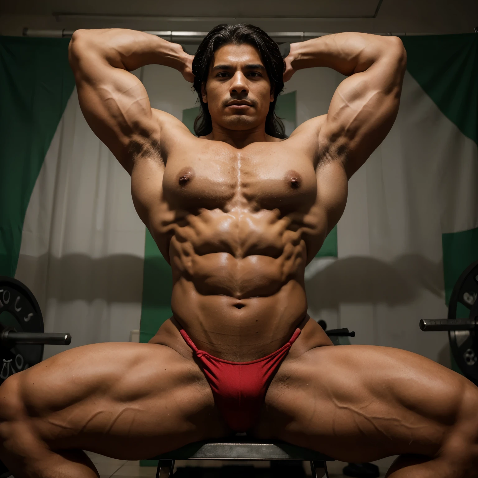 Mexico as bodybuilder, realist