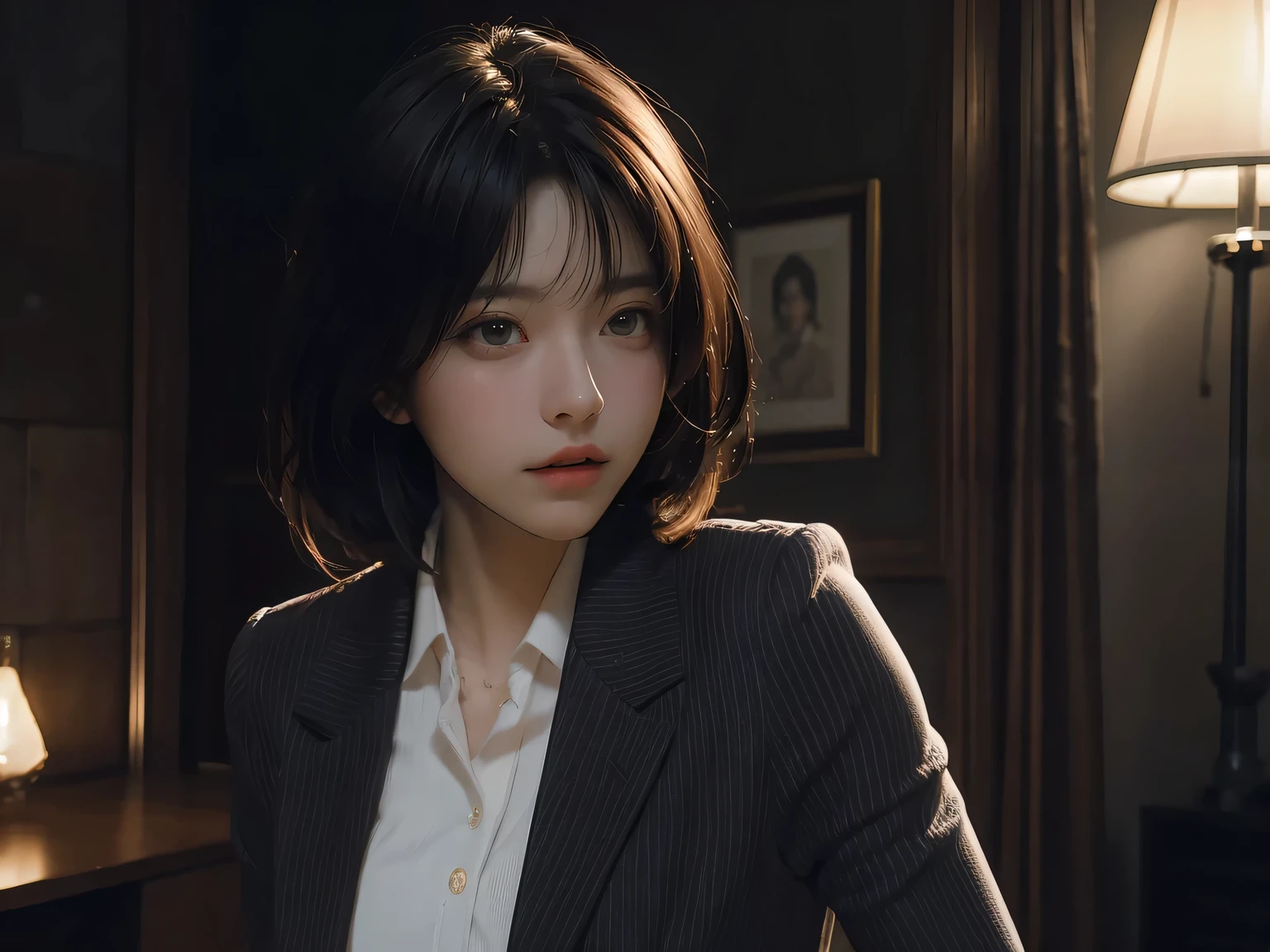 office uniform，(Bigchest:1.2)