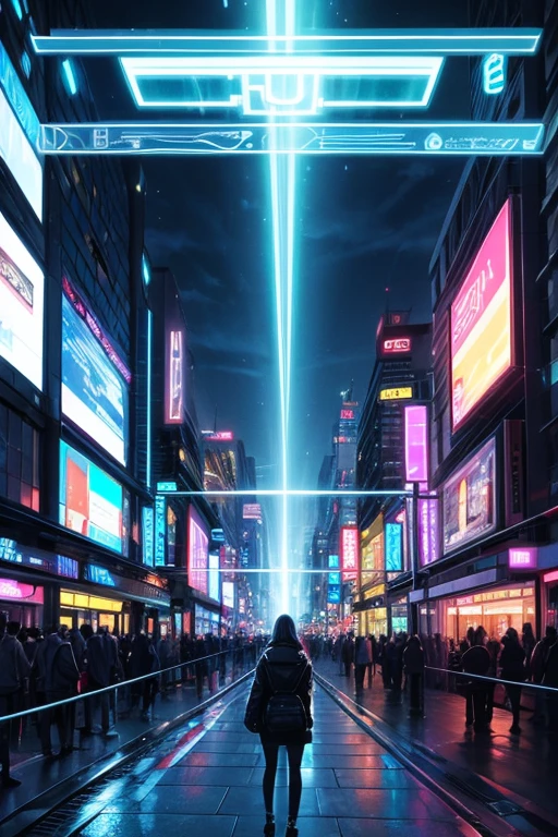 electronic luminescence city