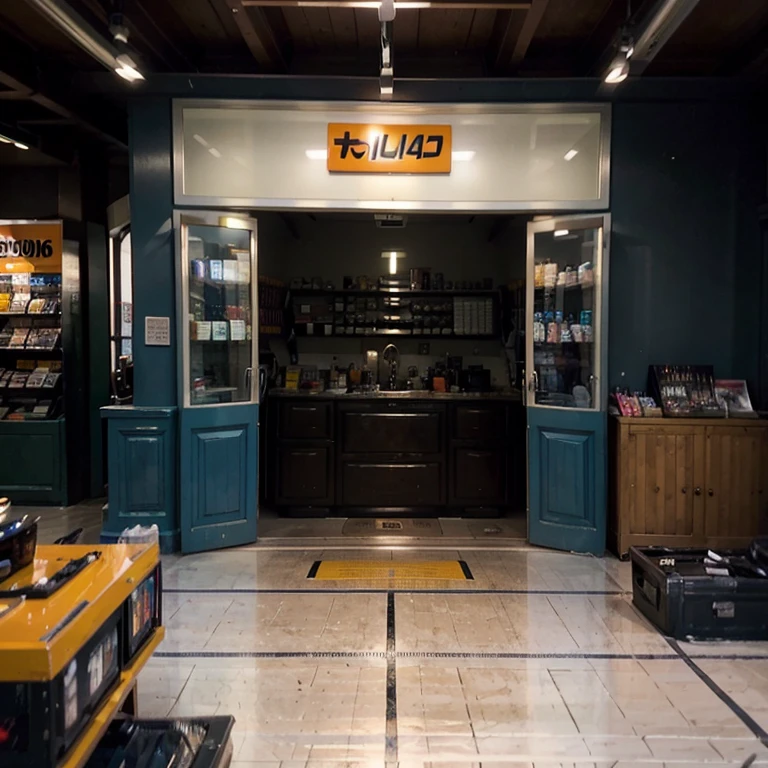 A Halfords shop in the year 2040. Highly detailed. Photorealistic