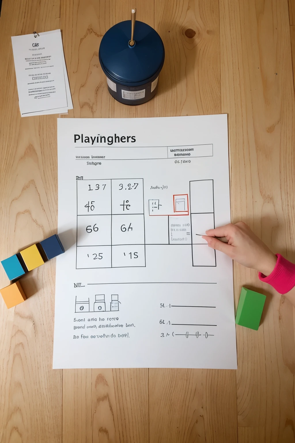 Create Poster and the theme is playing with math