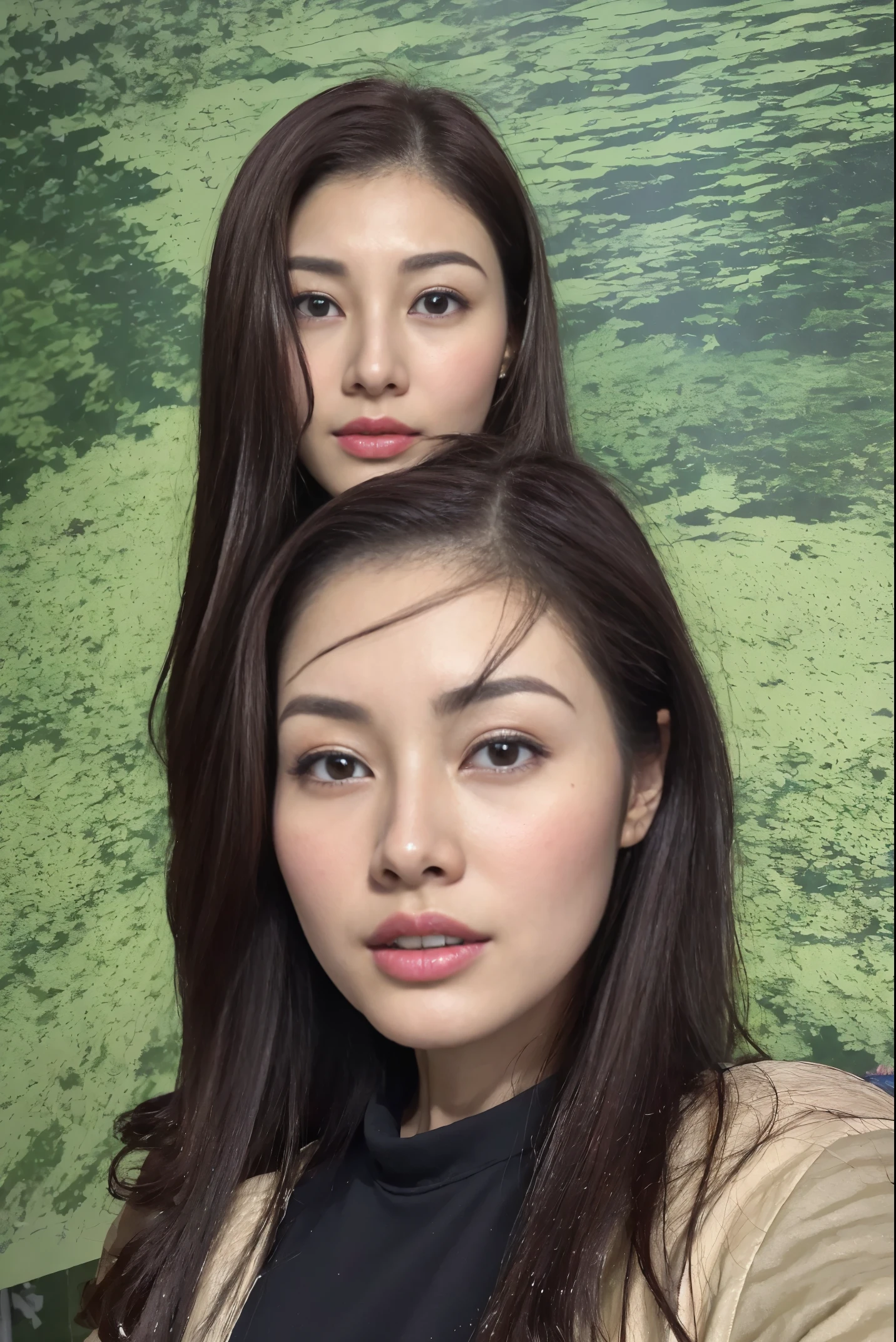 (best quality, 4K, tmasterpiece :1.Beautiful woman, 1 girl, (, attractive body :1.2), Abs :1.1, dark brown hair: 1.1, (rainy wet, 被雨Drenched, Drenched :1.2),scantily clad，Very rich facial details, detailed lips, 詳細な目, double eyelids