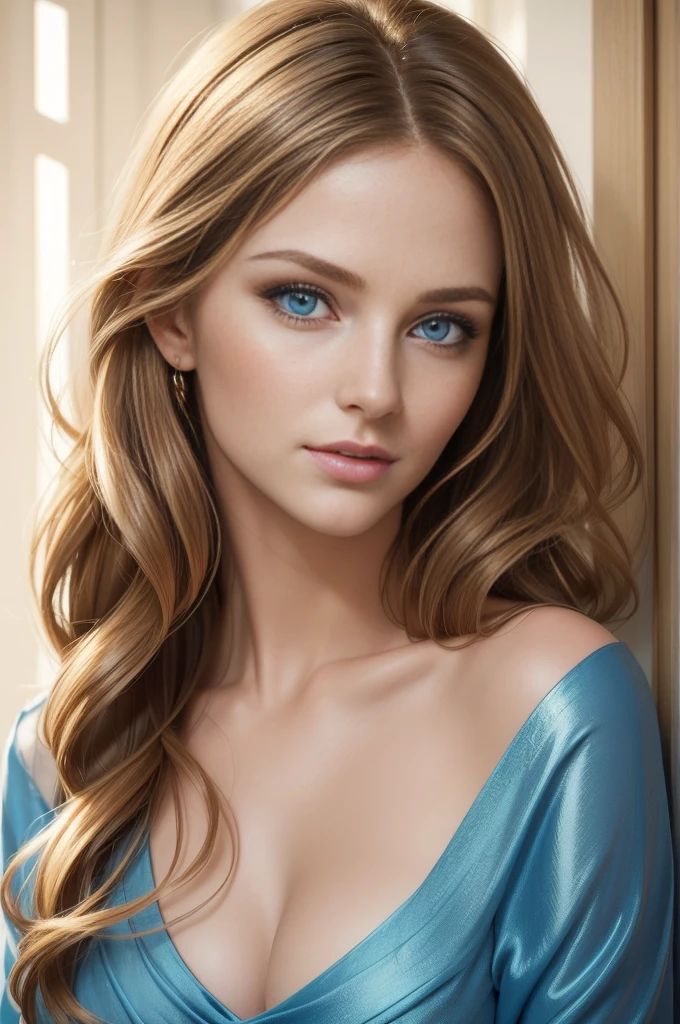 (best quality:1.2,Special details,photorealistic portrait:1.37),beautiful woman,blue eyes,(Elegant,long flow,flow smoothly:1.1) hair,sexy tits, golden ratio, complicated details, beauty of nature, bright colors, soft light