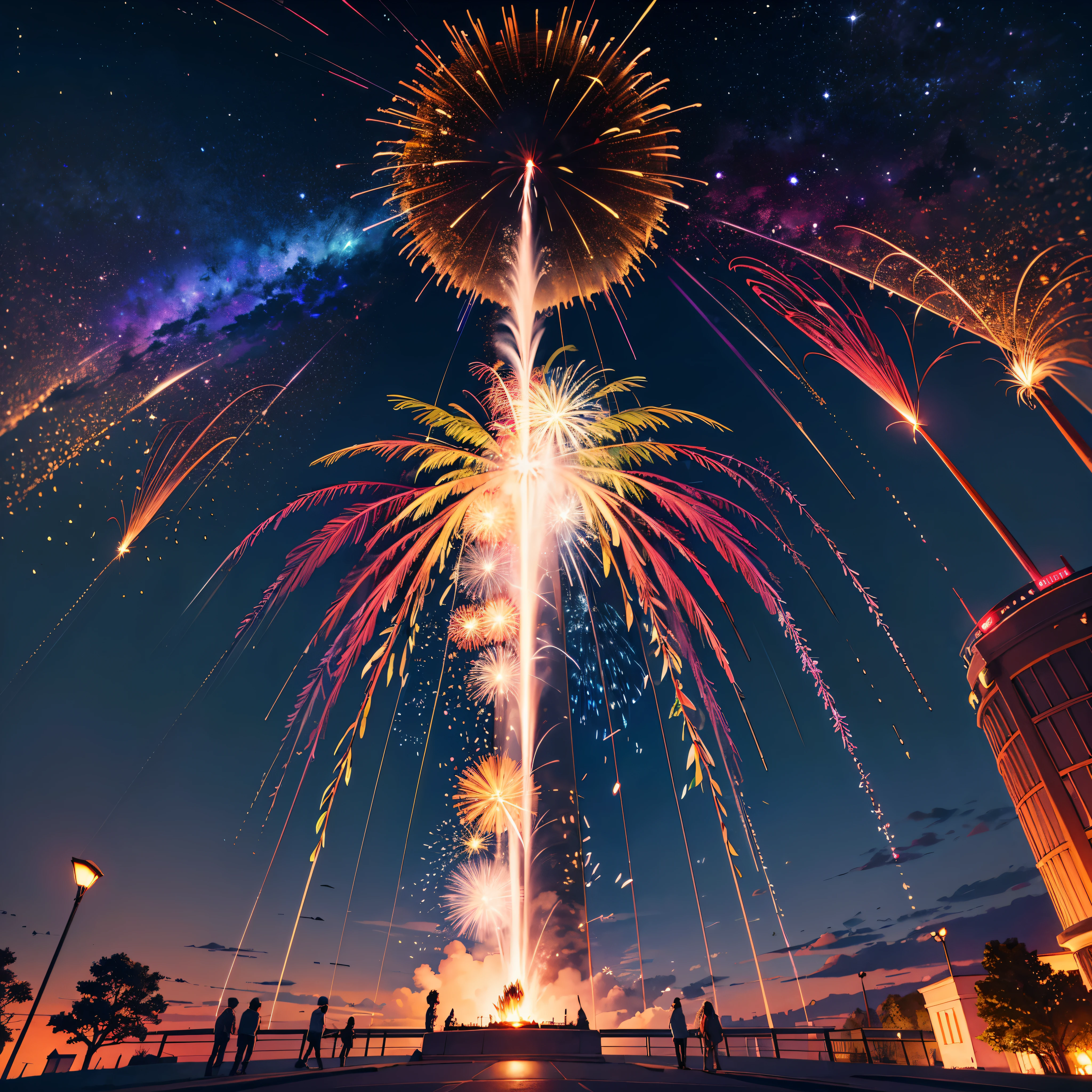 galaxy colorgalaxy spacious nebula dark _night_sky (Splendid fireworks bloom in the dark night sky background) sunrise ultra Masterpiece fireworks Colorful_fireworks Envision cityscape bridges adorned patriotic lights fractal fireworks bursting overhead creating dynamic interconnected celebration beholder sundrop Cinematic_moonlight Will-o'-the-wisp ultra_high-def ultra_Photo-realistic optimal ultra_high-quality opengl-shaders ultra_high-details accurate reflex ultra_high-res perfection volumetric lightning improved Octane_rendues UHD XT3 DSLR HDR 3dcg shadow analogiques extatiques symmetrical onyx rubis summon milkweed floraison invoque viceroy magic incandescente creature CGSCOSITY butterfly Cristallines Monarch flash blow glow opale lava Tourmaline plasma "Niagara Falls" hearth monster Fire Blast Flame luminescence graduate backlight varied multi etc. --s 1000 --c 20 --q 20 --chaos 100