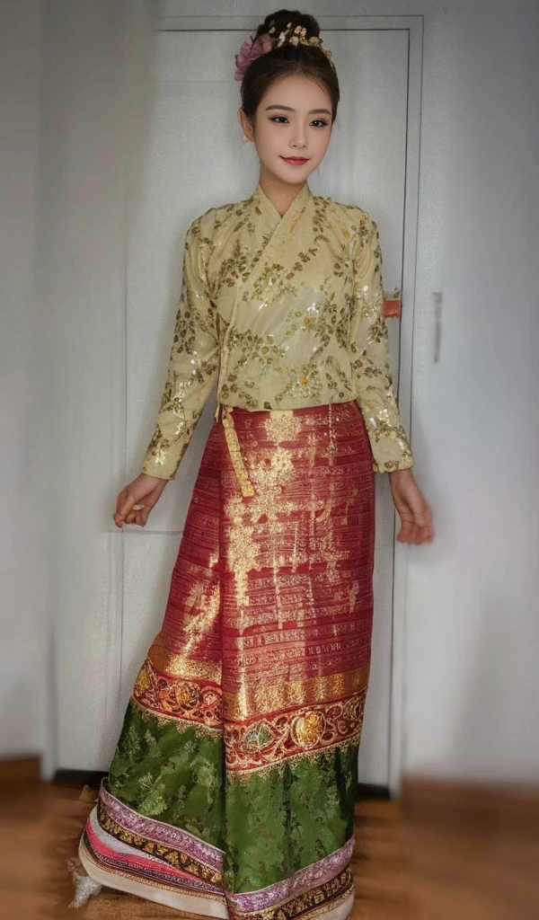 Beautiful girl with Tai Khun traditional dress