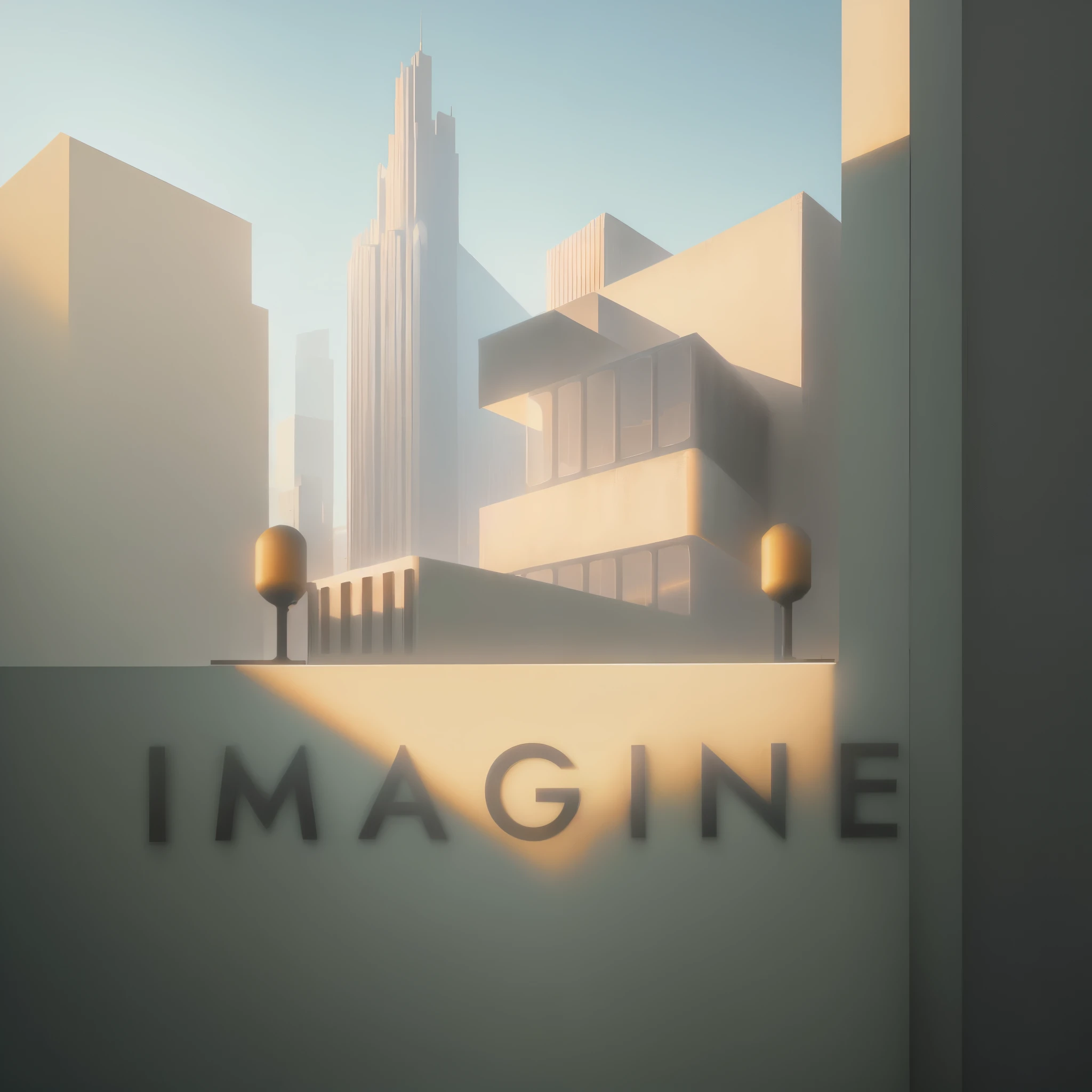 a close up of a clock on a wall with a building in the background, imagine, imagine fx, imaginefx, by Maggie Hamilton, inspired by David Ligare, imaginative!!!, inspired by Ricardo Bofill, image comics, imaginative!!, imaginative, imaginfx, imaginative. creative, inspired by maxim verehin, inspired by Emiliano Ponzi