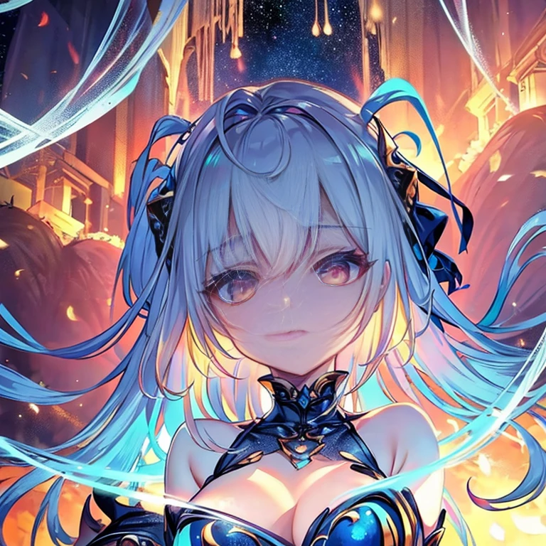 Beautiful blonde woman, Wax dress melts and drips on the body (masutepiece: 1.2), (best quality), In 4K, Ultra-detailed, (dynamic composition: 1.4), Highly detailed, Colorful Detail, (Iridescent colors: 1.2), (Bright lighting, atmospheric lighting), dream-like, Magical, (solo: 1.2)