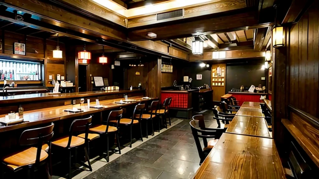 Inside the Yakitori restaurant、Bright interior、Counter seats、