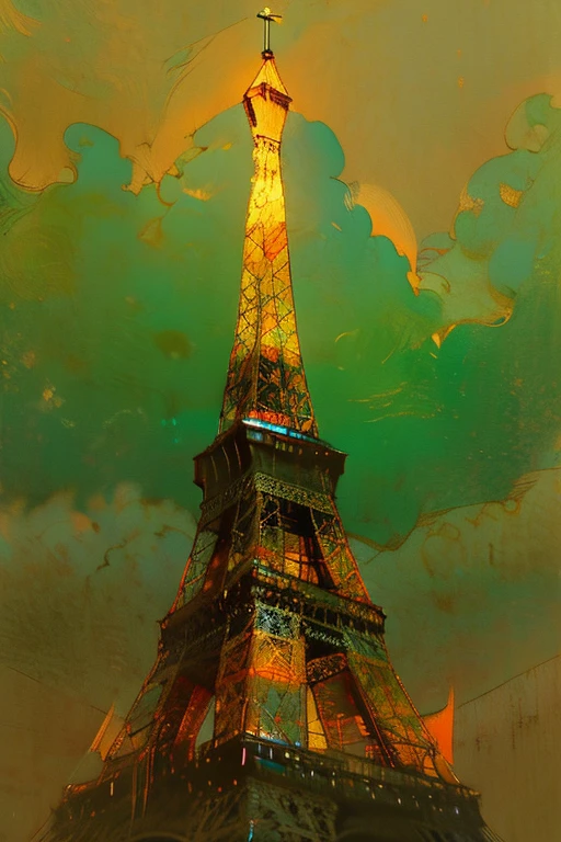 Affiche vectorielle style Van Gogh (Tour Eiffel, champ de Mars, Seine dans la ville de Paris) en terrasse le soir sur la place de la ville à Paris le soir du nouvel An avec les décorations de Noël ; peinture naturalisme impressionniste pointillisme couleurs vives avec du contraste, Proche de la perfection, dynamique, Clair de lune, Très détaillé, Peinture à l’aquarelle Vincent Van Gogh, illustration, illustrations de Van Gogh, Paris, Tour Eiffel, champ de Mars, Seine dans la ville de Paris, selfie impressionniste pointillisme vue avec décorations lumineuses de Noël avec le style impressionniste naturalisme pointillisme Paris