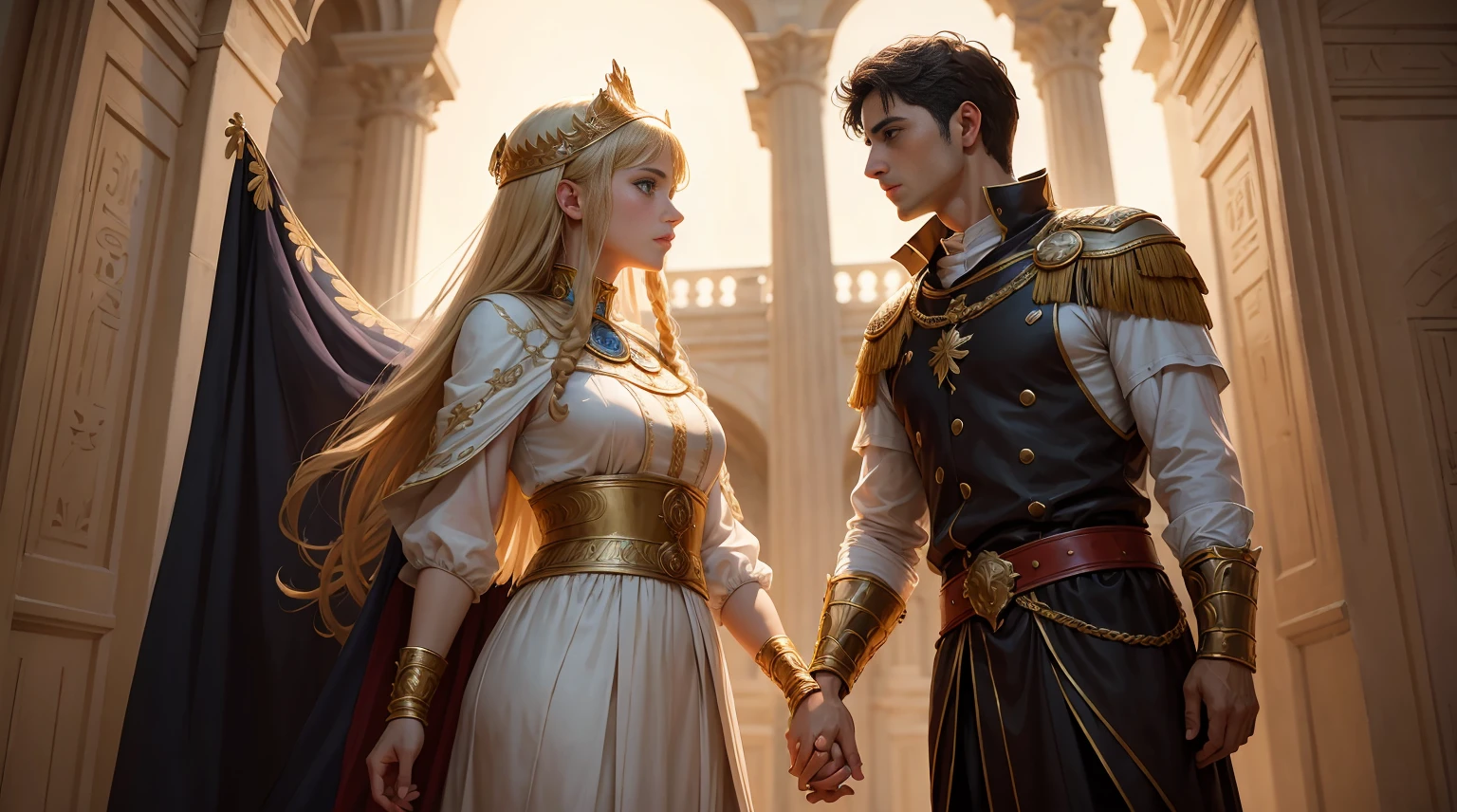 Prince, princess, kingdom, elegant, lovely, castle, rich, couple, sweet, lovely