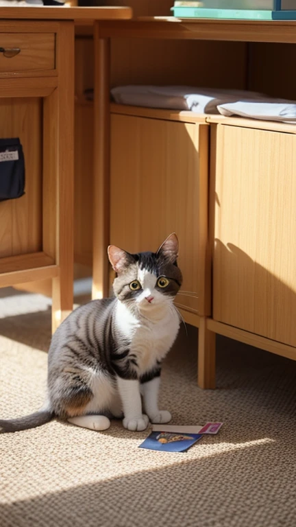 Keep a cat to catch mice in the university dormitory，attending community activities，Go through the teaching building and get a card.，big greeting card