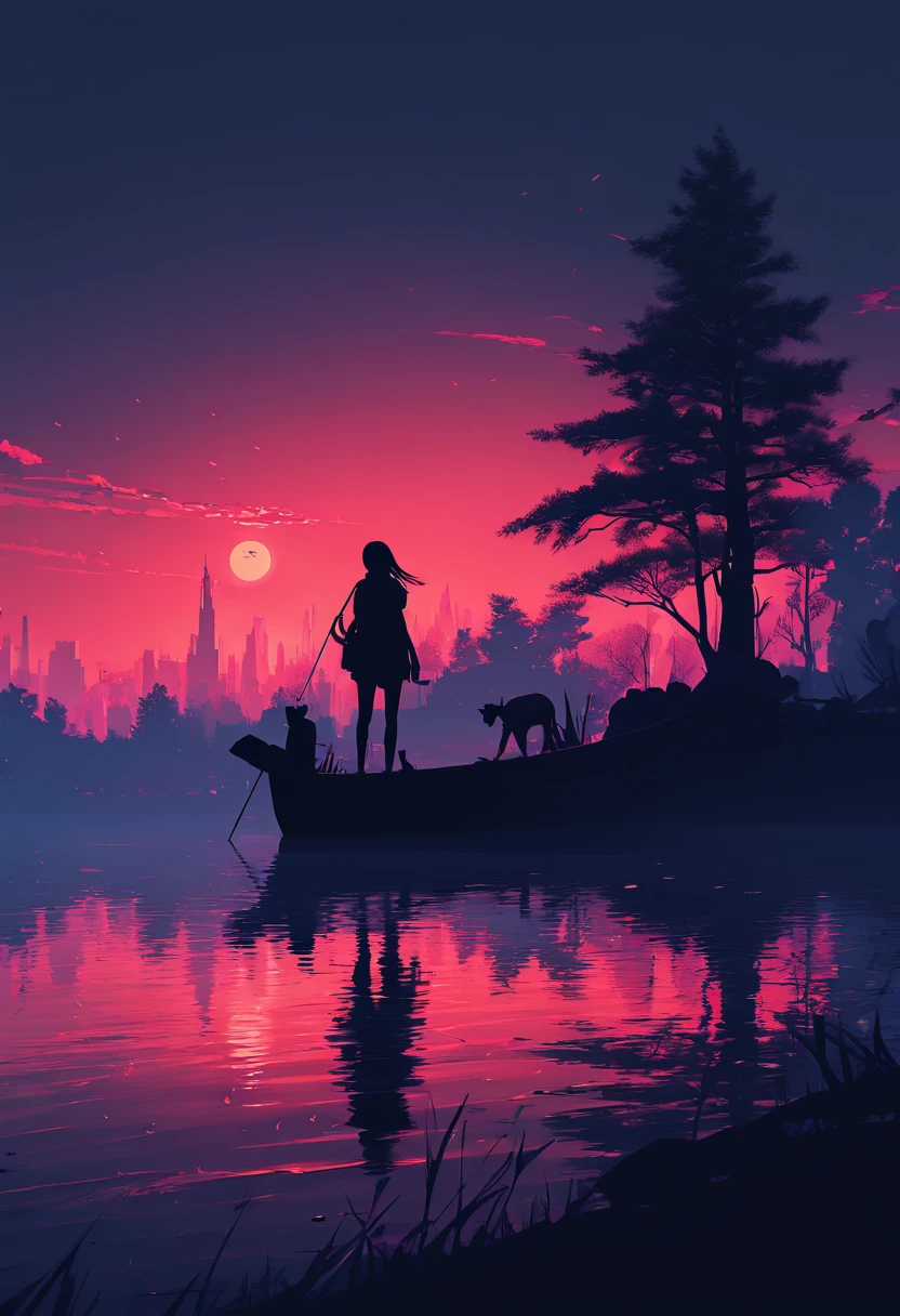 Silhouette Art of railway station, by Alena Aenami, enhance, intricate, (best quality, masterpiece, Representative work, official art, Professional, unity 8k wallpaper:1.3)