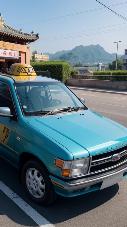 Ruqi Travel,There is a taxi,Go in and get in the car